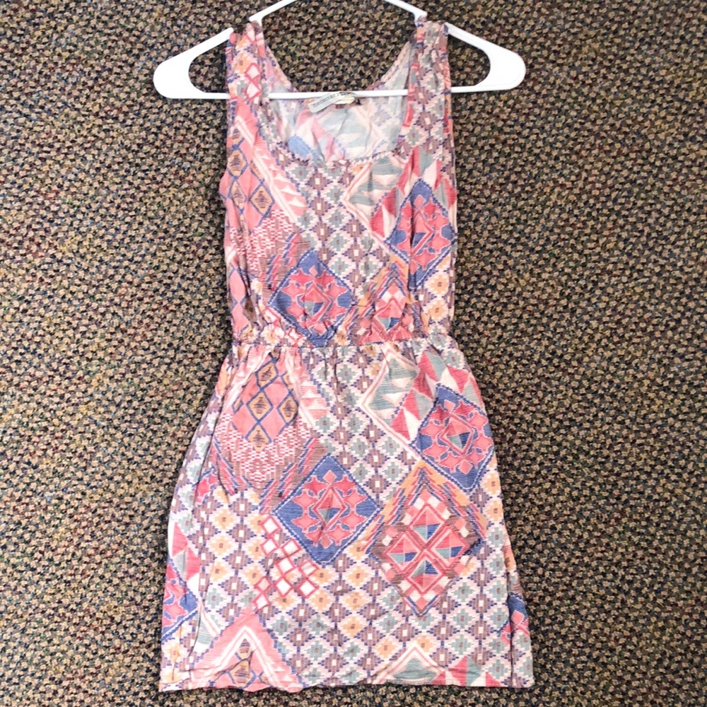 Aztec Patterned Mini Dress - Picture 2 of 3